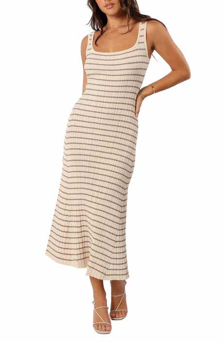 Petal & Pup Henry Stripe Ribbed Maxi Tank Dress