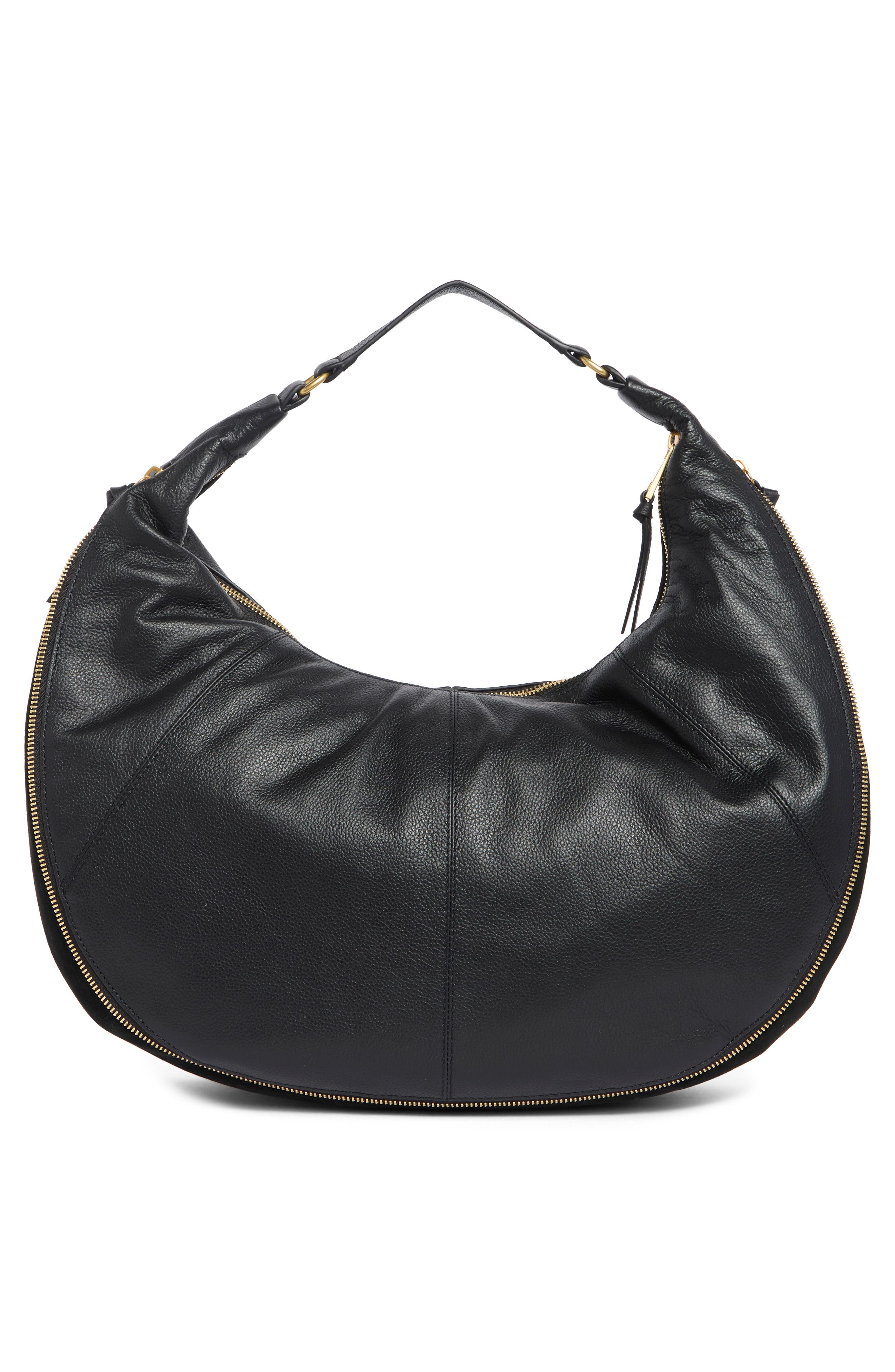 Vince Camuto Lorry Hobo Shoulder Bag, Alternate, color, Black