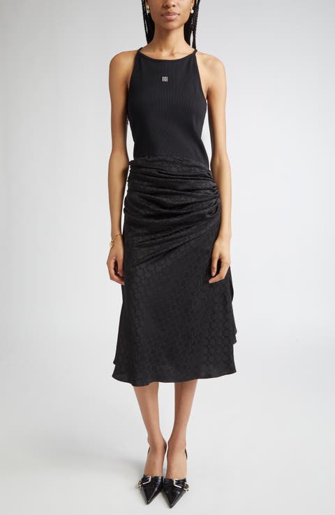 ワンピース GIVENCHY Women Mid Skirts BW22C814N6 001 Black Givenchy Low Waist Skirt BW40RA14RQ-001 BLACK | IlDuomo
