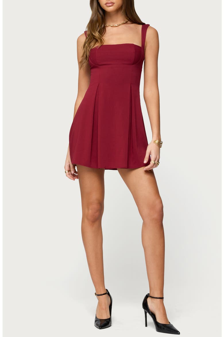 Mazey Sleeveless Minidress, Main, color, RED