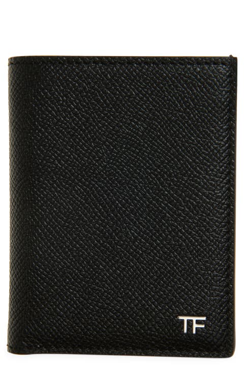 T-Line Leather Bifold Card Case