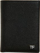 TOM FORD T-Line Leather Bifold Card Case