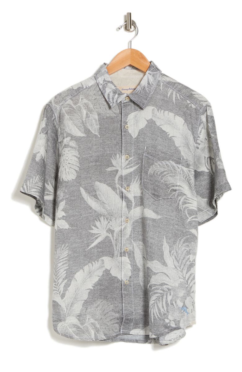 Tommy Bahama Ombra Palms Short Sleeve Linen Shirt, Alternate, color, 