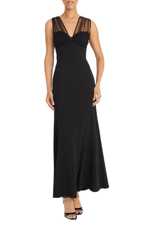 Illusion Maxi Cocktail Dress