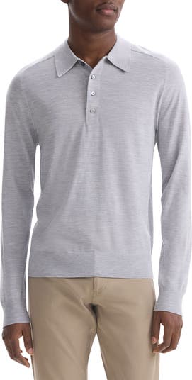 Theory Regal Long Sleeve Wool Blend Polo | Nordstrom Theory Regal Long Sleeve Wool Blend Polo | Nordstrom