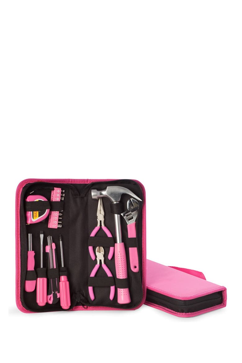 Pink Lady's 20-Piece Tool Set, Main, color, BLACK