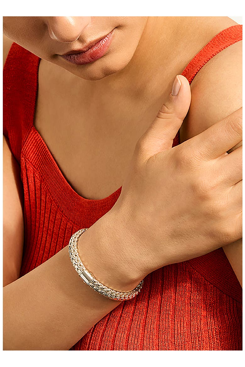Icon Bracelet, 7.5mm, Alternate, color, SILVER