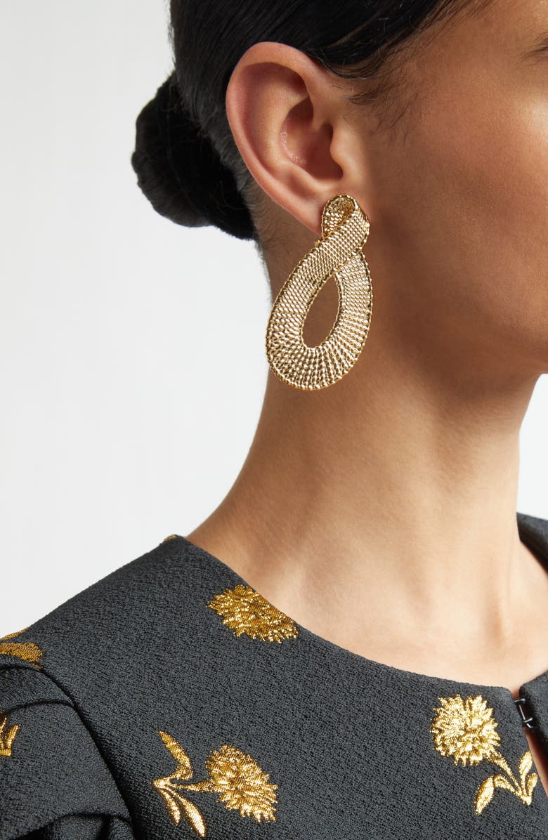 Carolina Herrera Geometric Dangle Earrings, Alternate, color, 