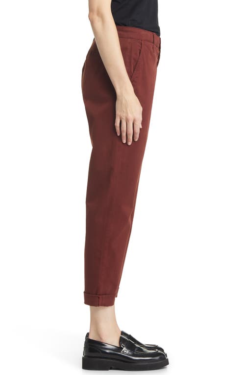 Ag The Caden Straight Leg Pants In Dark Sangria