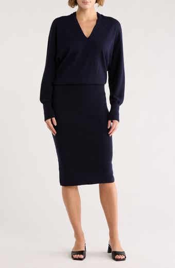Reiss Sally Long Sleeve Sweater Dress