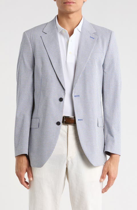 Micro Plaid Seersucker Jacket