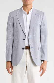 Nautica Micro Plaid Seersucker Jacket
