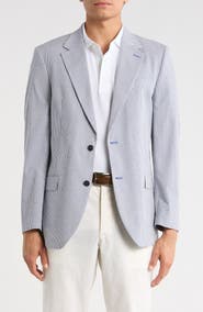 Nautica Micro Plaid Seersucker Jacket