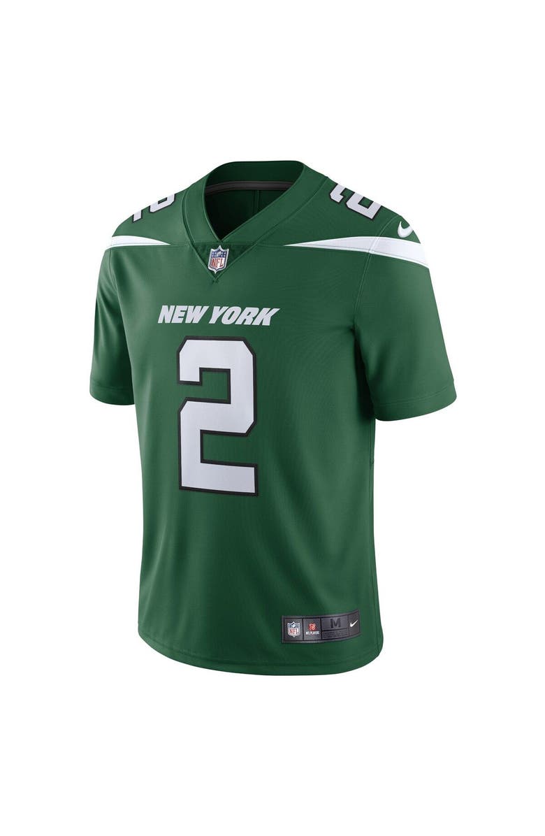 Nike Men's Nike Zach Wilson Gotham Green New York Jets Vapor Limited Jersey, Alternate, color, 