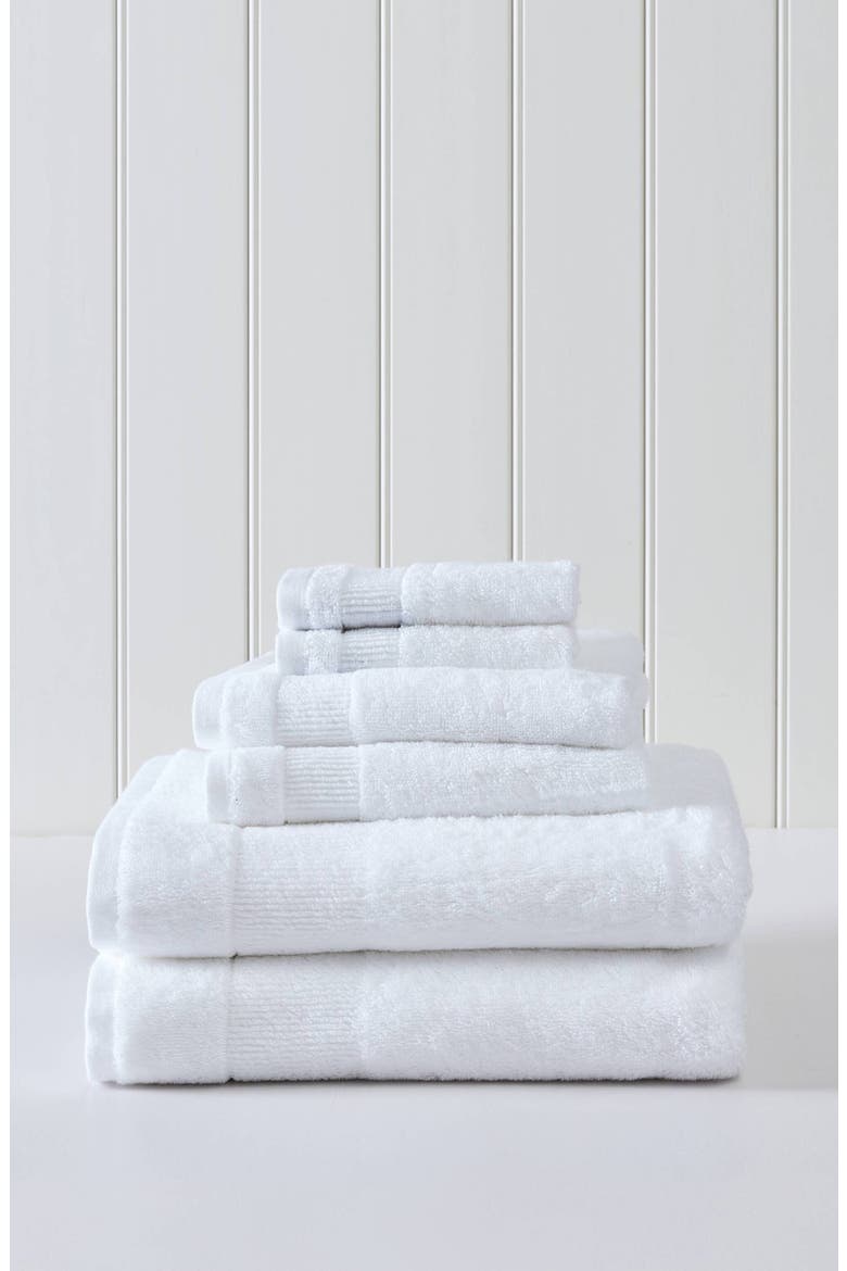 Island Retreat 6-Piece Towel Set, Alternate, color, WHITE