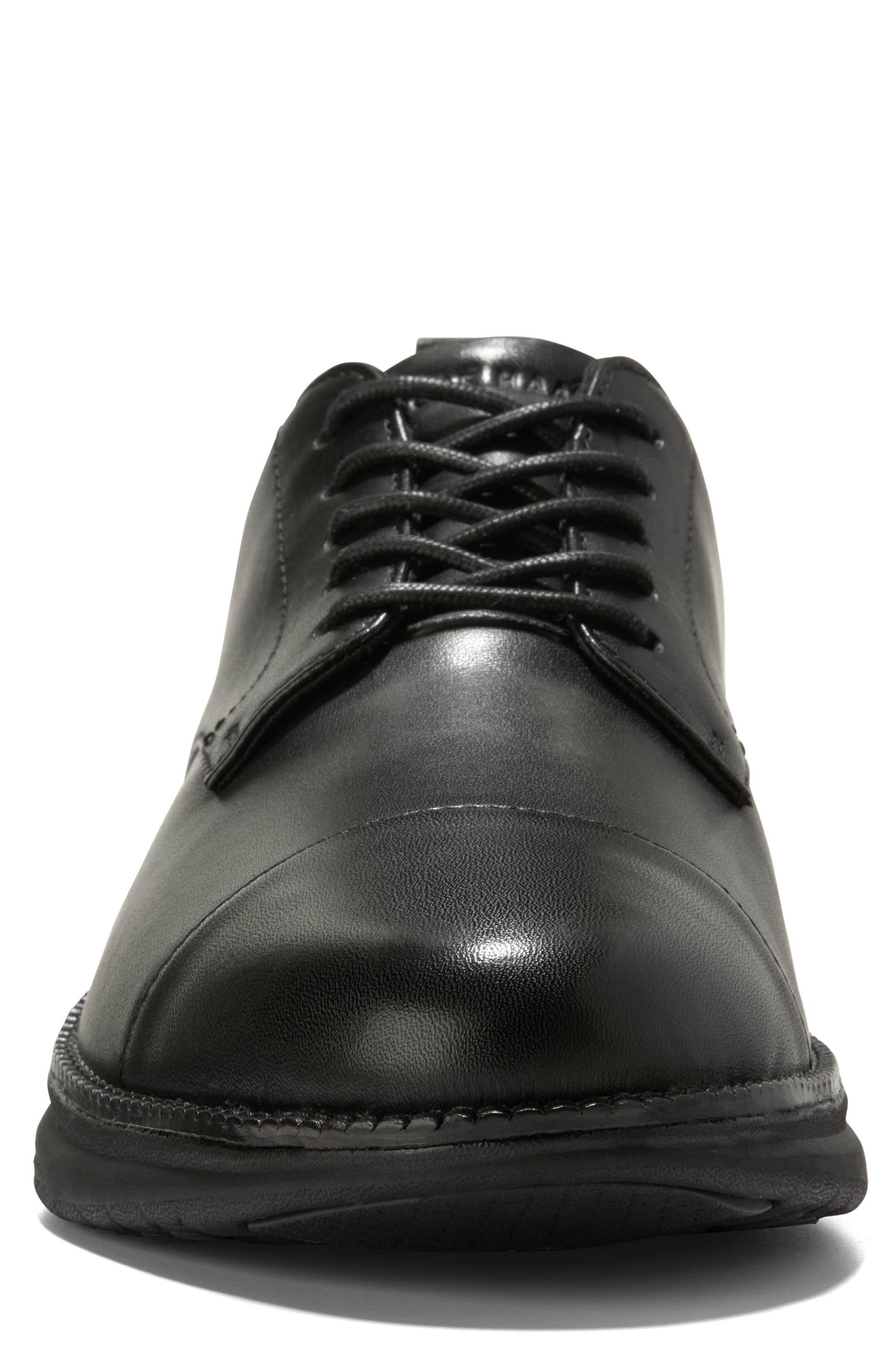 Cole Haan Grand Hurrion Cap Toe Derby, Alternate, color, Black / Black