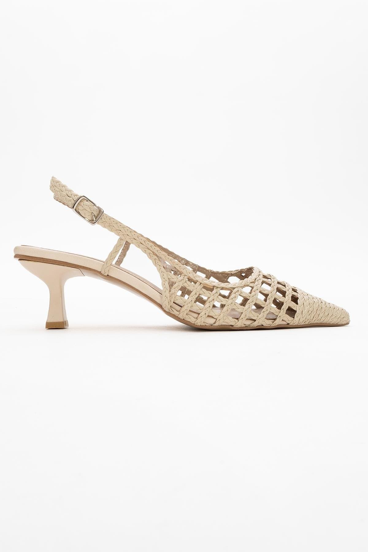 Heaven Knitted Pointed Toe Pump, Alternate, color, Beige