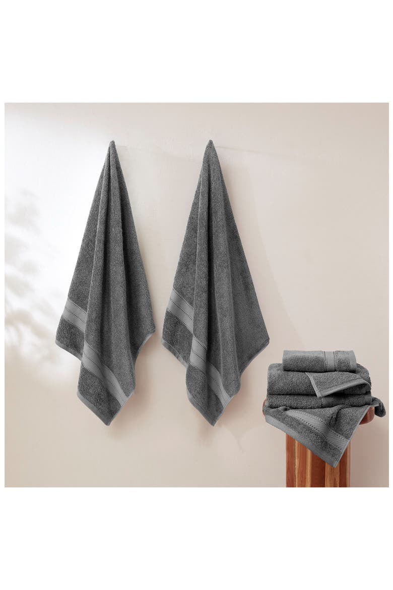 SpunLoft 6-Piece Towel Set, Alternate, color, CHARCOAL