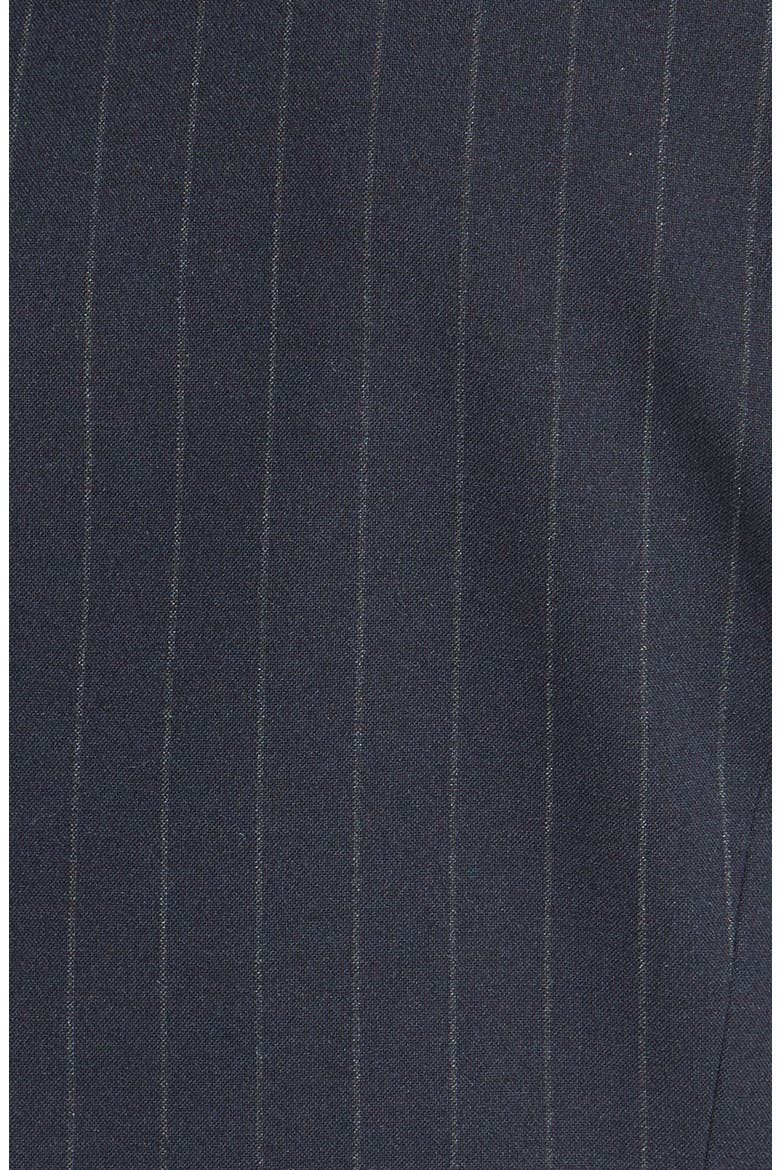 One-Button Pinstripe Blazer, Alternate, color, NAVY STONE