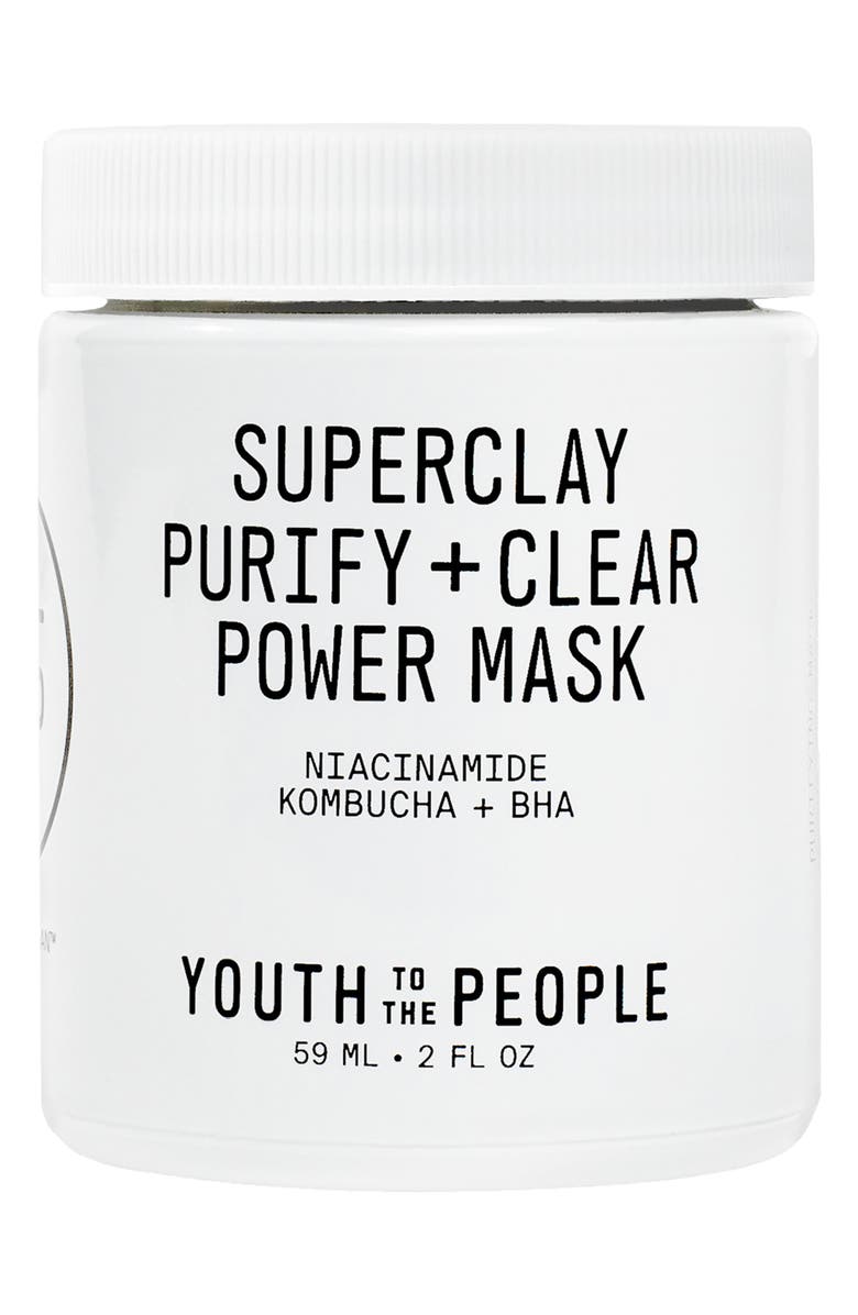 Youth to the People Superclay Purify + Clear Power Mask, Main, color,