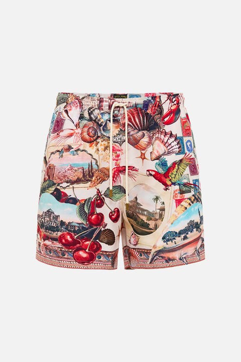 Mid Length Boardshort With Elastic Waist Notes From The Road