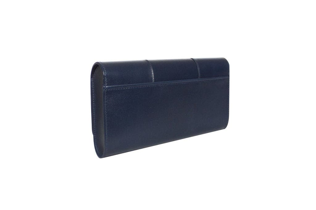 PERRIN PARIS La Croisette Strass Clutch, Alternate, color, Navy