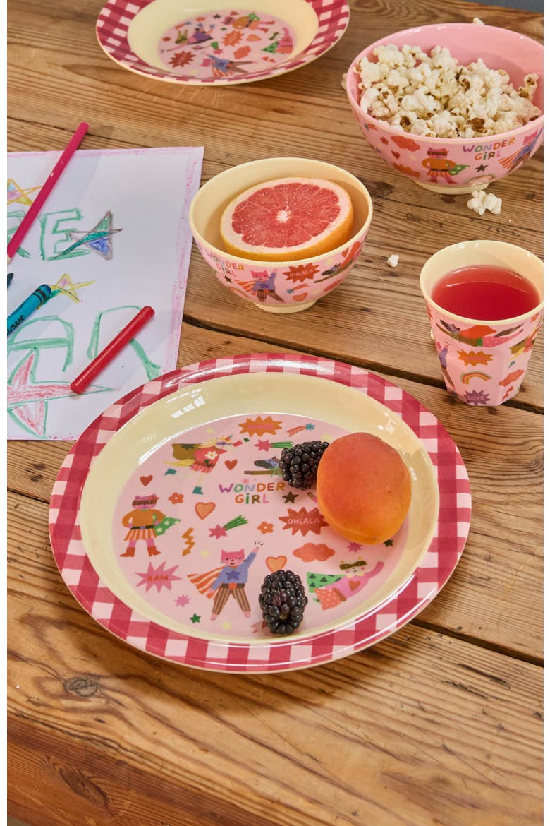 Melamine Bowl Hero, Alternate, color, Pink