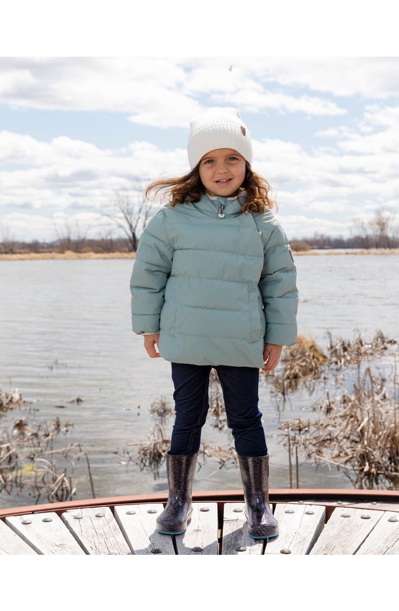 Deux par Deux Compressible Winter Puffy Coat Designed for Car Seat, Main, color, 