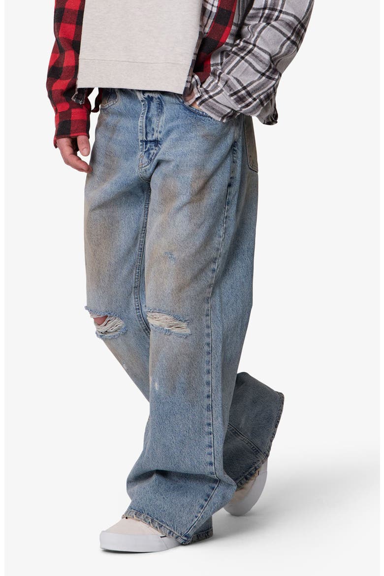 Ripped & Distressed Kick Flare Jeans, Alternate, color, WESTERN BLUE