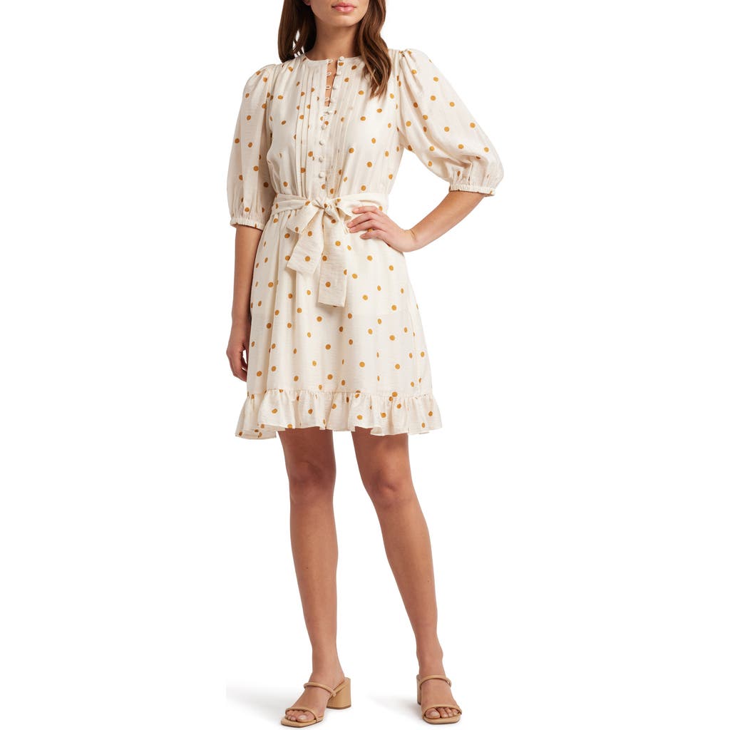 Caslon ® Pintuck Tie Waist Dress