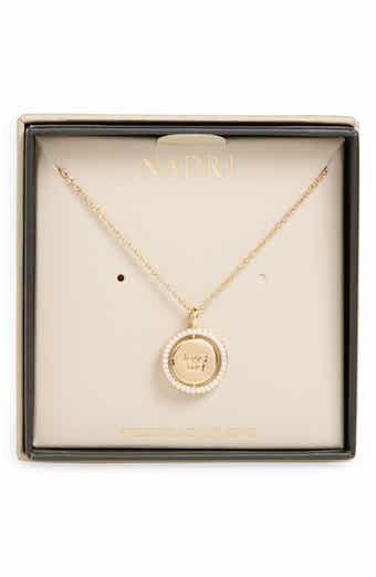 Nadri Sweethearts Spinner Necklace