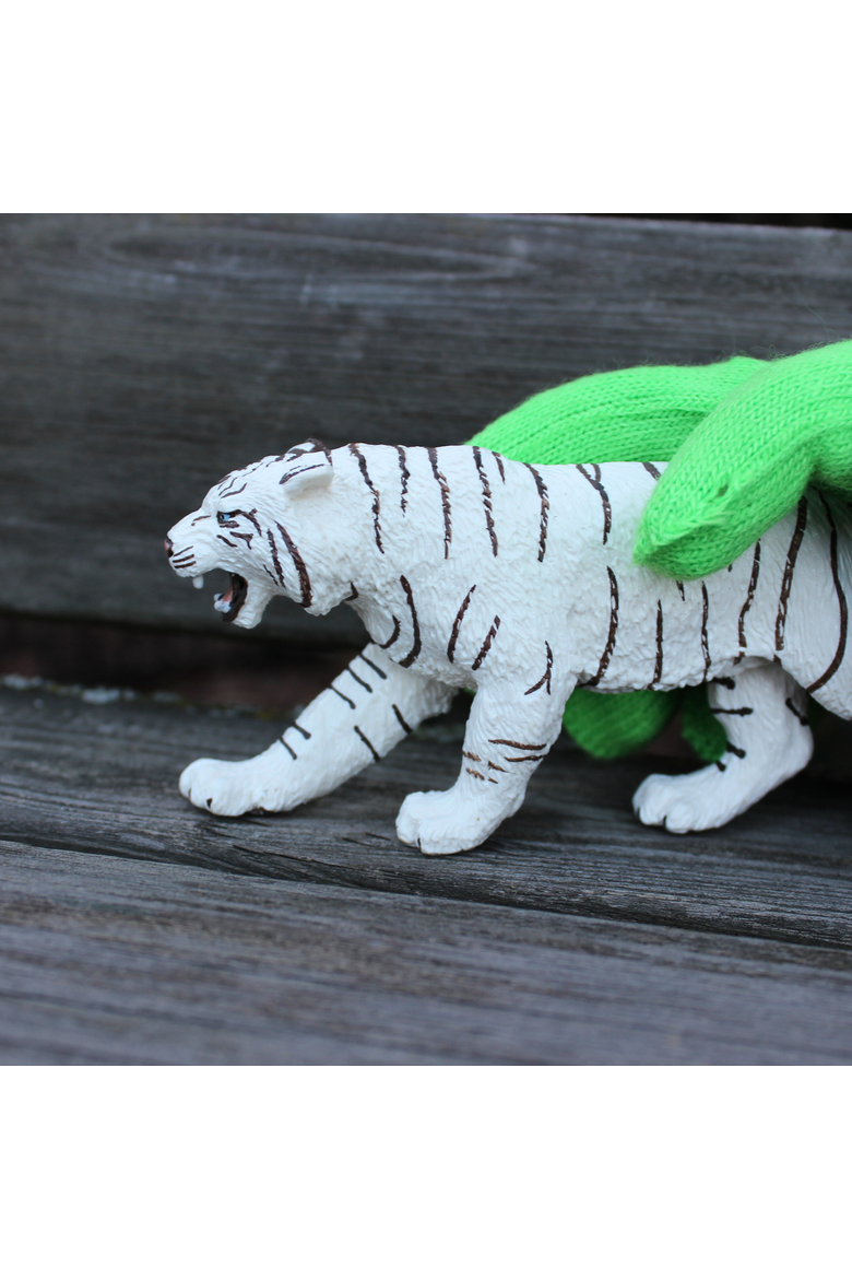 White Bengal Tiger Kids Toy Figure, Alternate, color, None