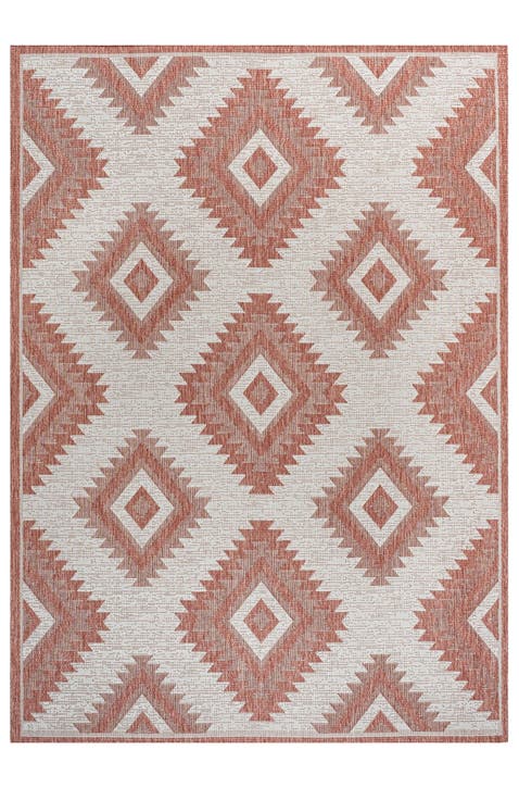 Lior Geometric Moroccan Diamond Indoor/Outdoor Area Rug