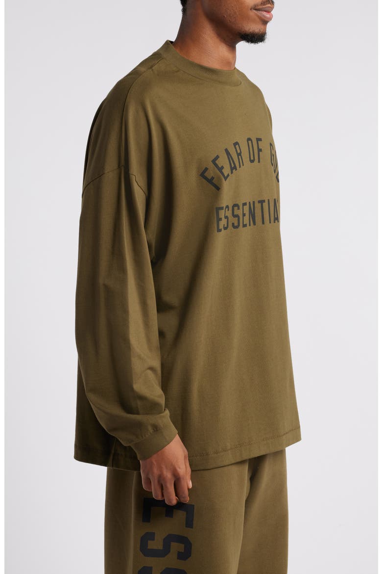 Gender Inclusive Oversize Cotton Logo Graphic T-Shirt, Alternate, color, OLIVE