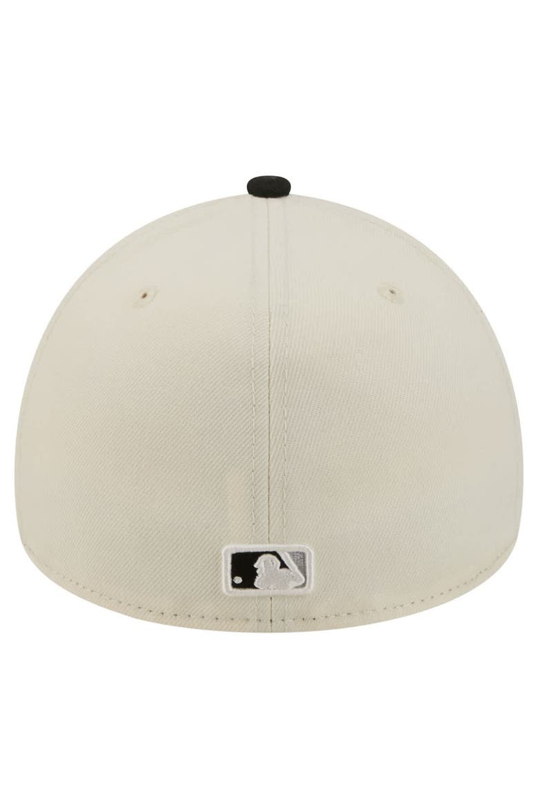 Men's New Era  Cream Chicago White Sox Chrome A-Frame 59FORTY Fitted Hat, Alternate, color, Cream
