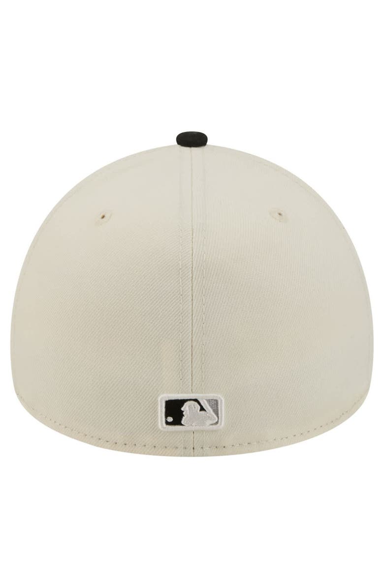 New Era Men's New Era Cream Chicago White Sox Chrome A-Frame 59FORTY Fitted Hat, Alternate, color, Cream