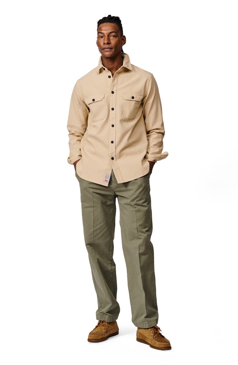 Aubin Henderson Canvas Relaxed Fit Overshirt, Alternate, color, Sand