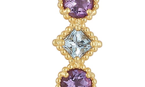 Ember Fine Jewelry Linear Gemstone Pendant Necklace In Gold