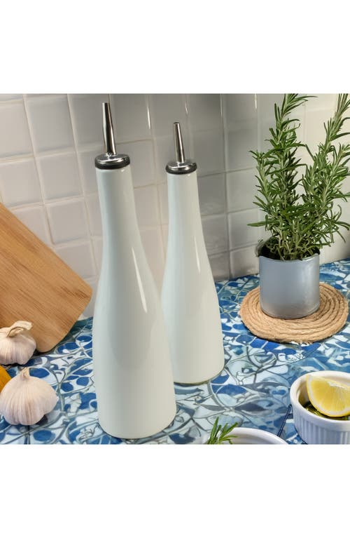 Bia Cordon Bleu Oil & Vinegar Bottle Set In White