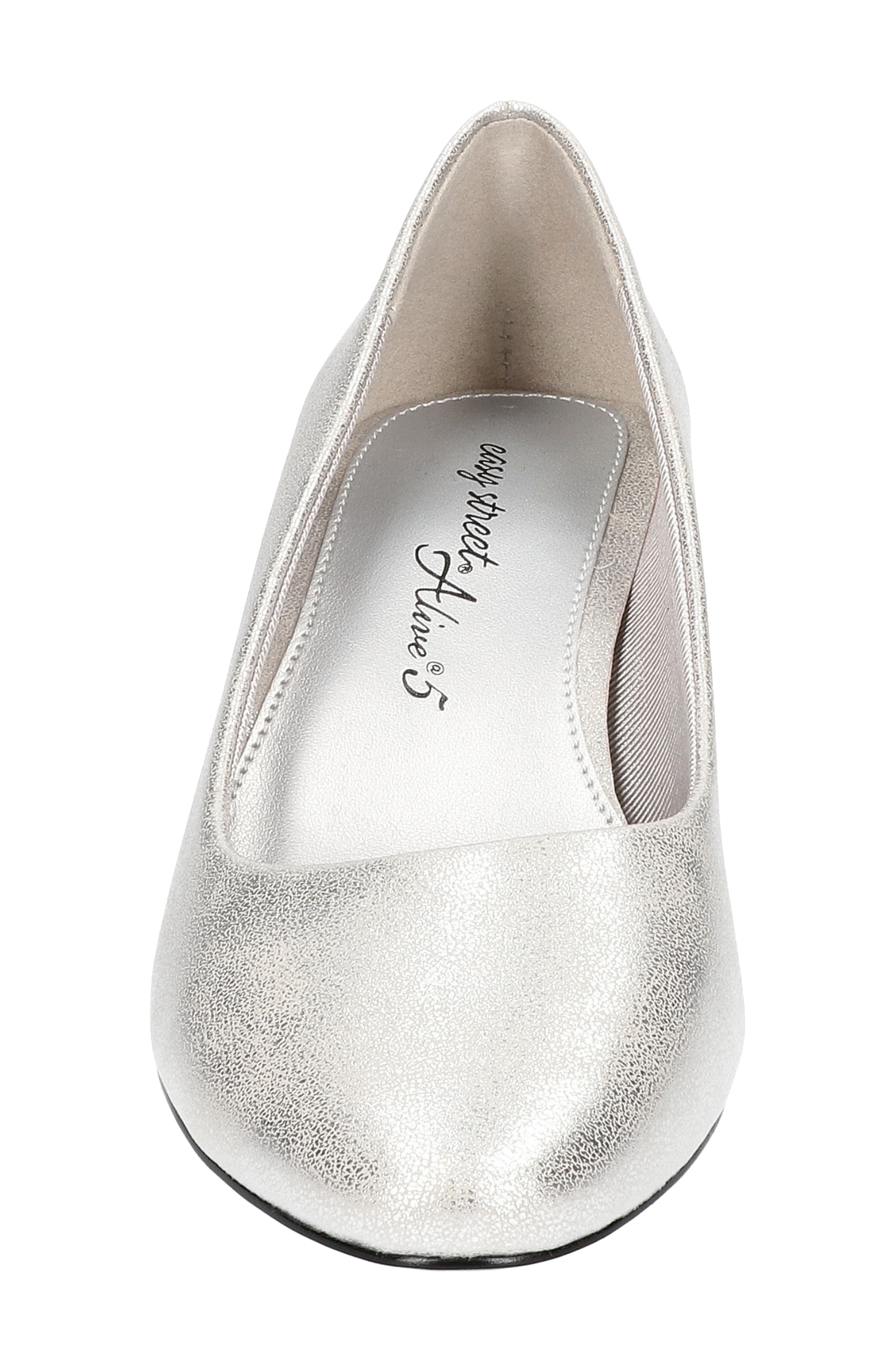 Ballari Round Toe Pump - Multiple Widths Available, Alternate, color, SILVER