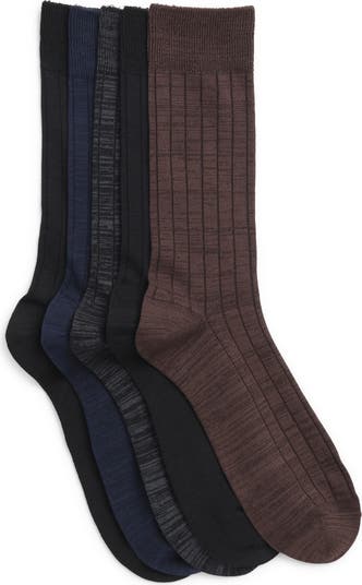 open lace back dress Mid-Calf Cashmere Ribbed Dress Socks | Men's Socks & Accessories main image 0