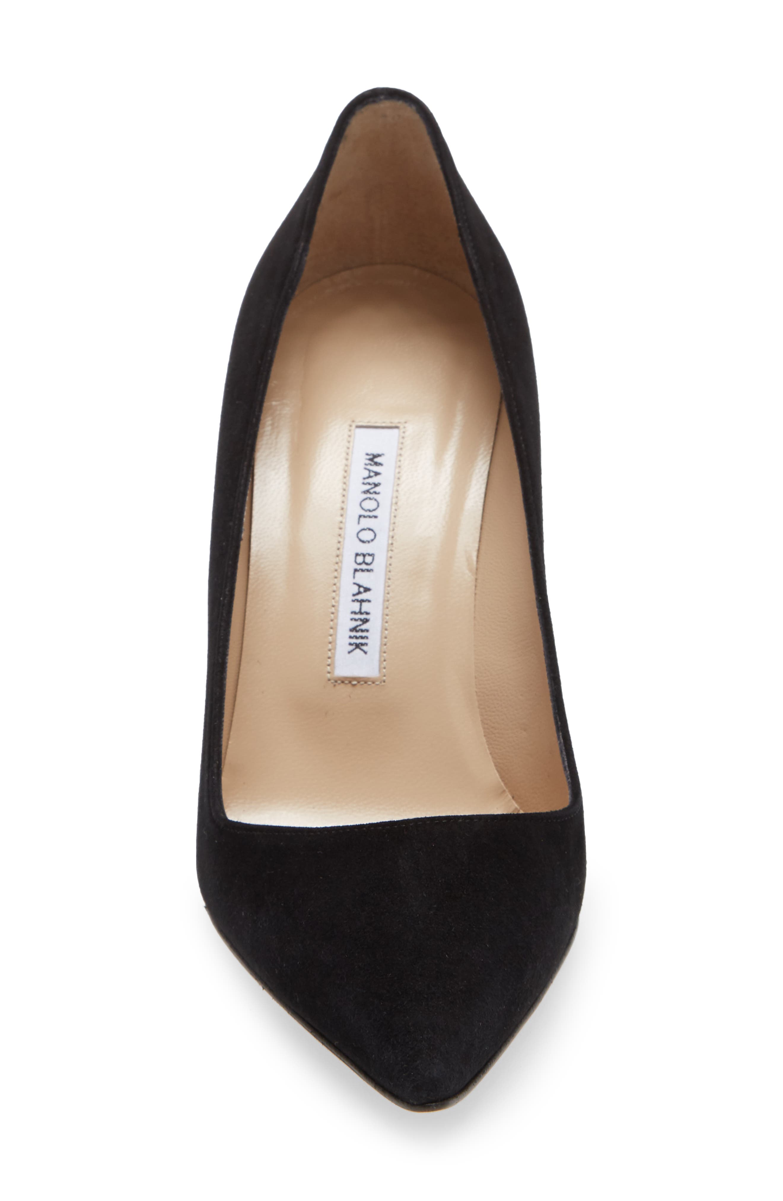 BB Pointed Toe Pump, Alternate, color, BLACK SUEDE