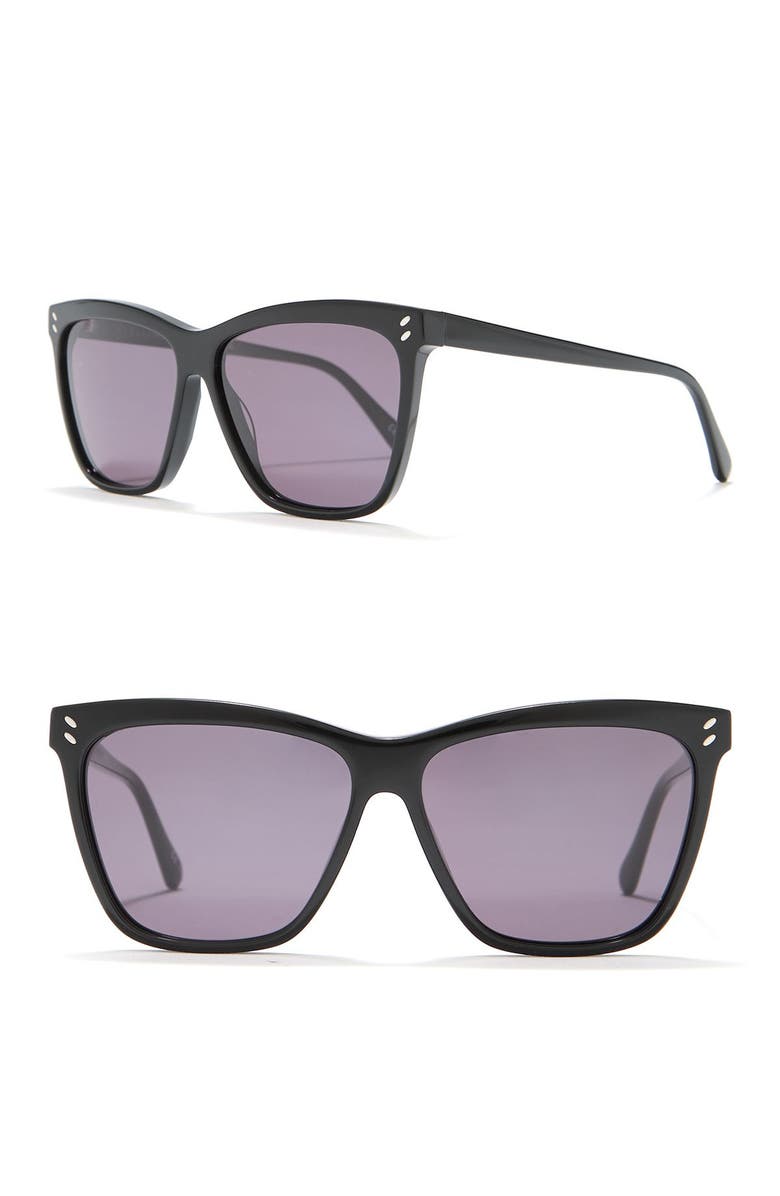 Stella McCartney 57mm Cat Eye Sunglasses, Main, color, 