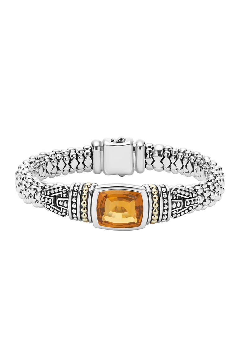 Rittenhouse Semiprecious Stone Bracelet, Main, color, CITRINE