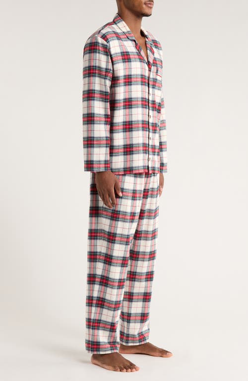 Eberjey Plaid Cotton Flannel Pajamas In Red