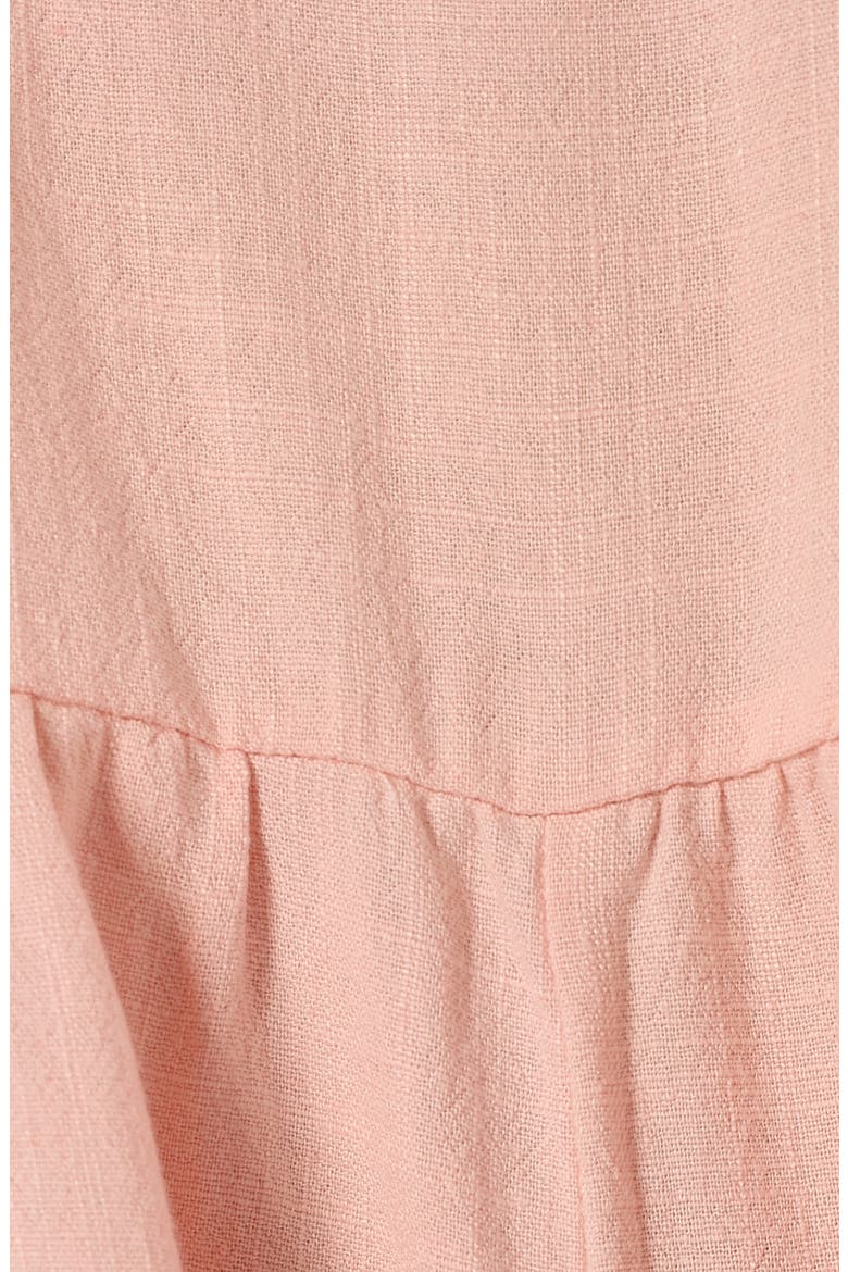 Lindy Sleeveless Linen Romper, Alternate, color, PINK