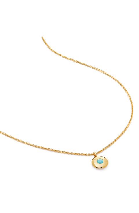 December Birthstone Turquoise Pendant Necklace