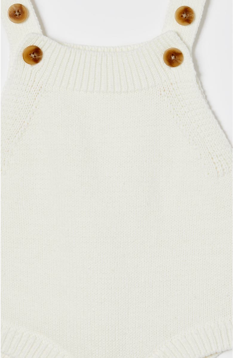 Cotton On Kids Organic Knit Bubbysuit, Alternate, color, Milk