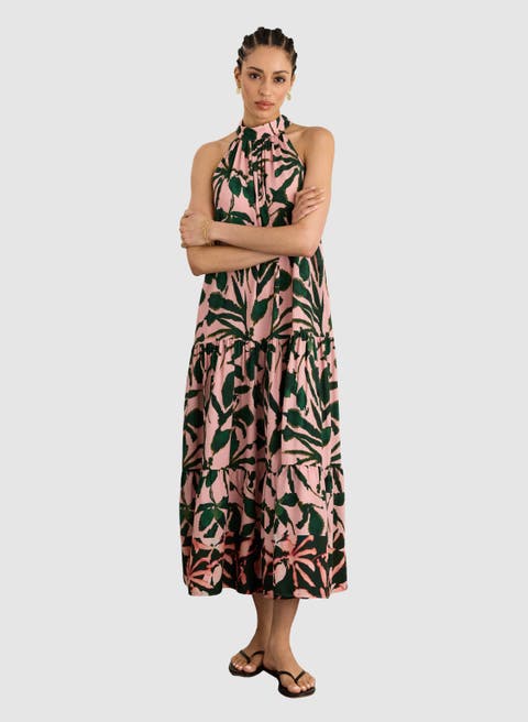 Anouk printed Sleeveless Maxi dress