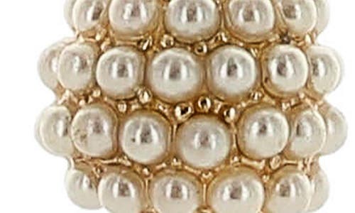 Olivia Welles Laelia Faux Pearl Cluster Drop Earrings